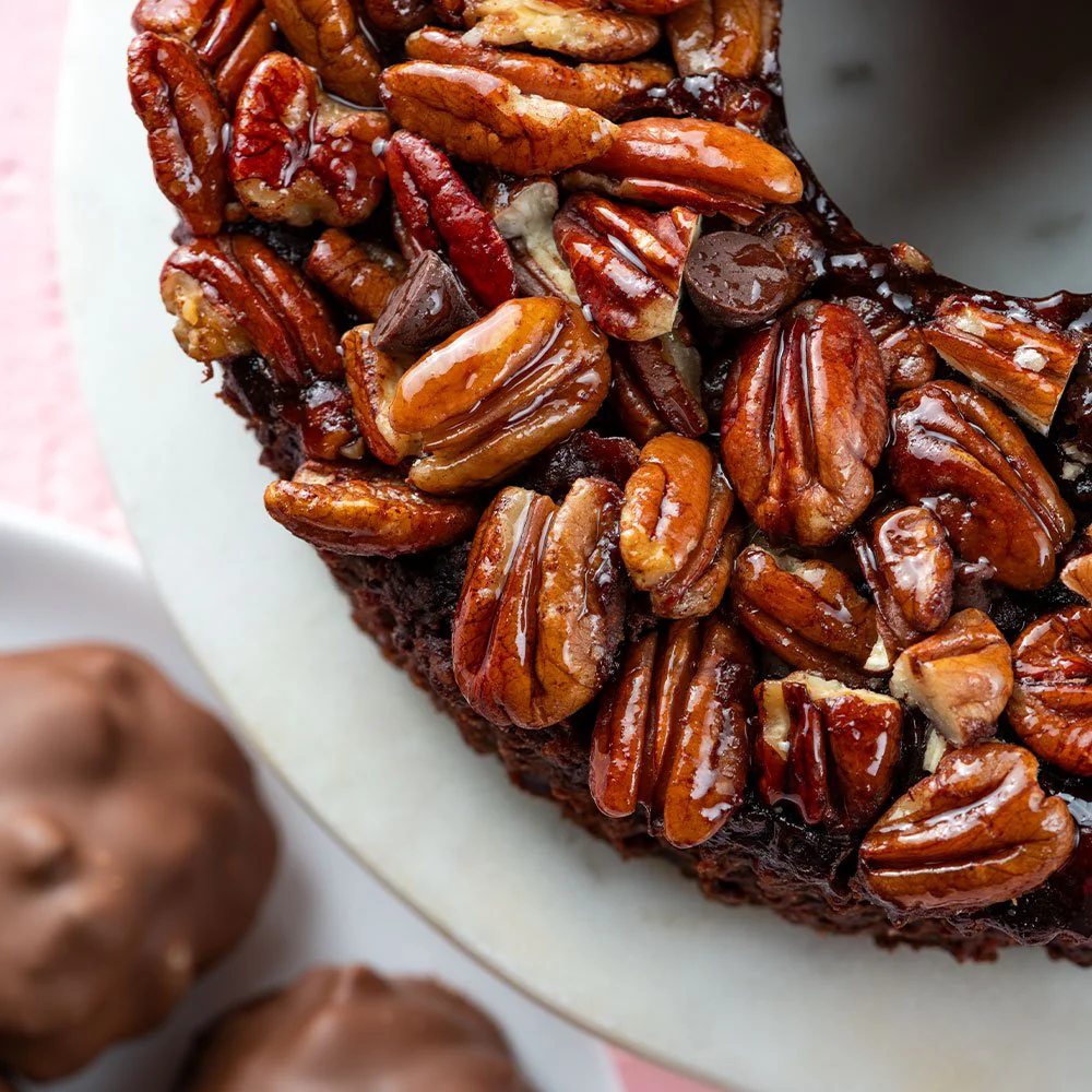 Cherry Fudge Pecan Cake - Image 6